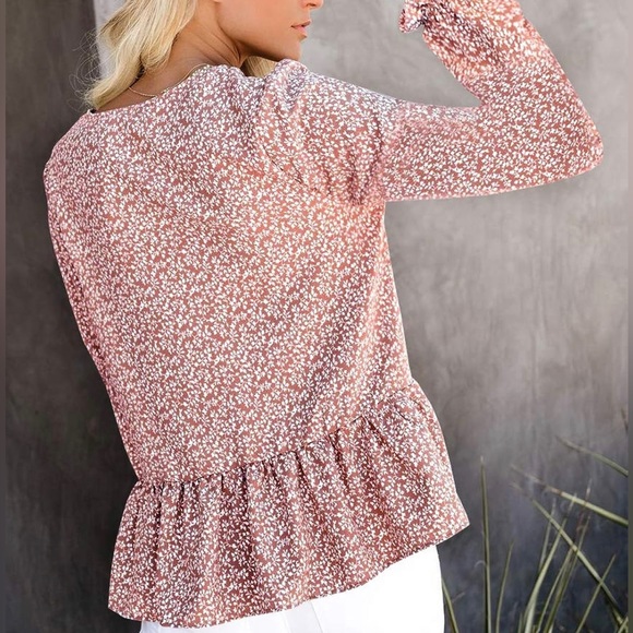 Floral Ruffle Top - Picture 4 of 4